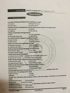 History of Indian Art Notes &amp; Question Bank