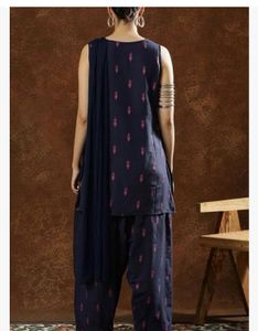 Women's Printed Rayon Kurta Set with Farshi Salwar