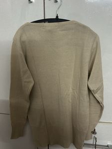 Comfortable Beige Knit Sweater