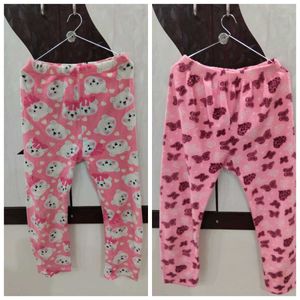 Girl's Pink Dog Print Lounge Pants