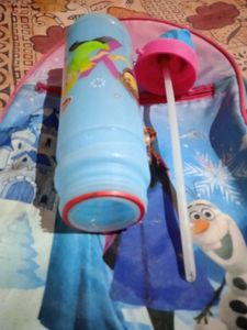 Frozen School bag with free bottlefor Kids