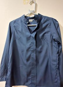 Vero Moda Navy Blue Formal Shirt