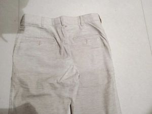 Light Beige Casual Pants