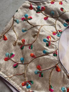 Embroidered Silk Blouse