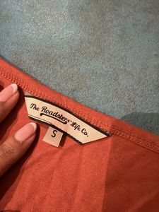 Orange Cropped T-Shirt