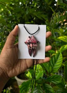 Unique Vampire Mouth Pendant Necklace