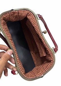 Rare Vintage Quilted Patchwork Landscape Handbag