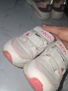Cute Pink NASA Sneakers 4-6 y