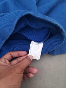 combo of Bright Blue Jeep Sweatshirt and nike tee