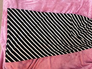 Striped long fitted Dress
