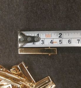 36 golden alligator hair clips