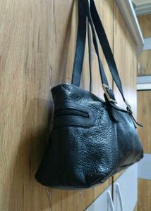 Black Leather Shoulder Bag