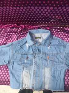 Stylish Oversized Ripped Denim Jacket