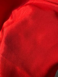 Vibrant Orange Silk Spaghatti Tops