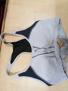 Grey Racerback Sports Bra