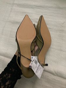 ZARA Kitten Slingback Heels