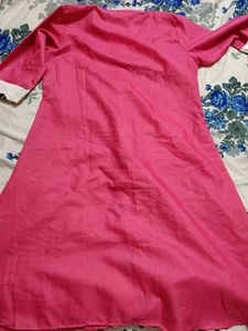 Pink Cotton Kurti