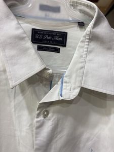 Classic U.S. Polo Assn. White Button-Up Shirt