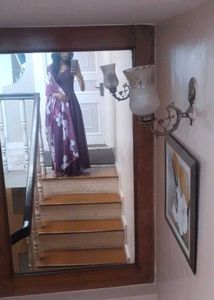 Elegant Purple anarkali Kurta Set with Dupatta