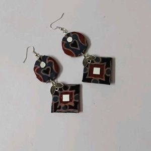 Handcrafted Fabric Earrings