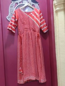 Beautiful Gotta Work Lehriya Kurta Only