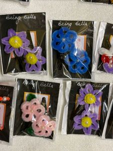 Being Bella Hair Clips and Keychain