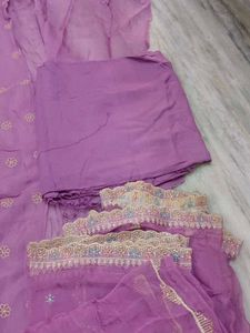 organza tissue party wear suit