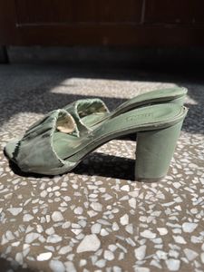 Women's Ruched Block Heels