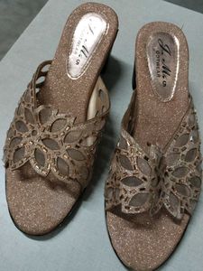 Sparkly Embellished Wedge Sandals