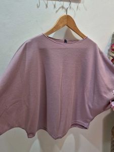 Mauve Knit Top - Casual Style