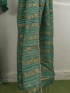 Elegant Green Embroidered Kurta Set