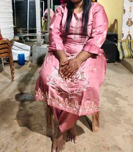 Elegant Pink Ethnic Wear Set