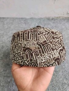 Brown All-Over Logo fitted cap
