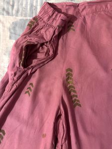 Pink Kurta Set with Palazzo Pants🎀💗wore once