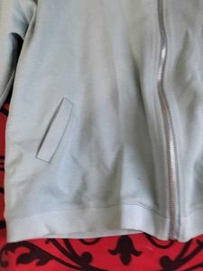 43.Light Blue "Change" Bomber Jacket