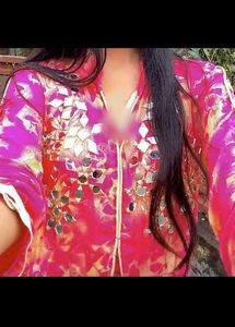 Vibrant Pink Floral Kurta