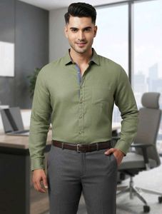 4xl Jack Alberry Premium olive green shirt