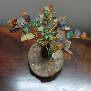 Gemstone Vaastu/ Fengshui Bonsai Wood Tree
