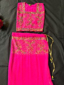 Stunning Pink Lehenga Choli Set
