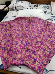 Beautiful Purple Kurta Set with skirt
