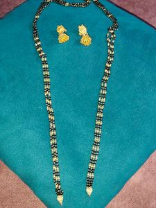 Black &amp; Gold Beaded Necklace
