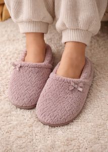 Cozy Bow Slippers