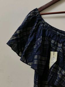 Chic One-Shoulder Plaid Dress