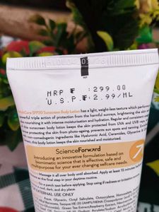 WishCare Sunscreen Body Lotion SPF50, In-Vivo Test
