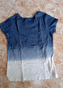Ombre Blue &amp; White T-Shirt