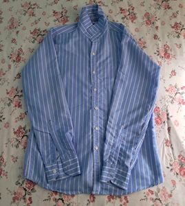 Stripped blue shirt