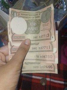 Rare Old Indian 1 Rupee Notes total 4