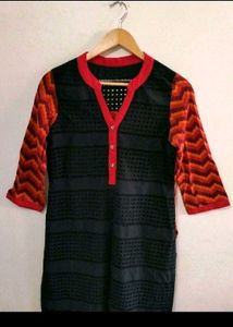 Vibrant Hakoba Chikan Kurta