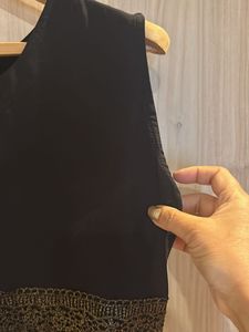 Black Solid Kurti