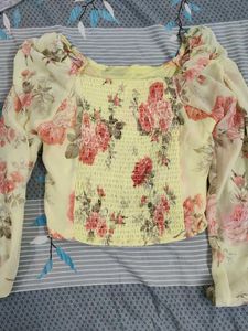 Yellow Floral Top💛